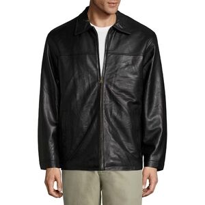 JC Penney Men's Lambskin Leather Jacket New Size Large